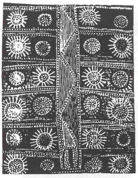 Bark painting of the Milky Way.