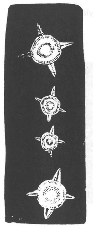 Bark painting of the Southern Cross and Pointers.