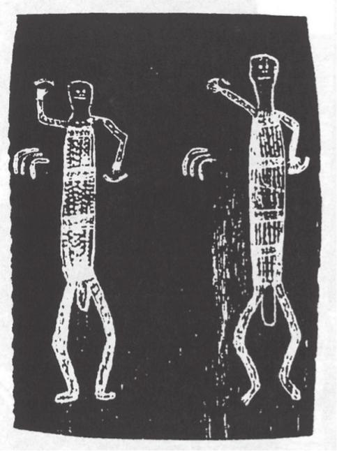 Bark painting of the Pointers.