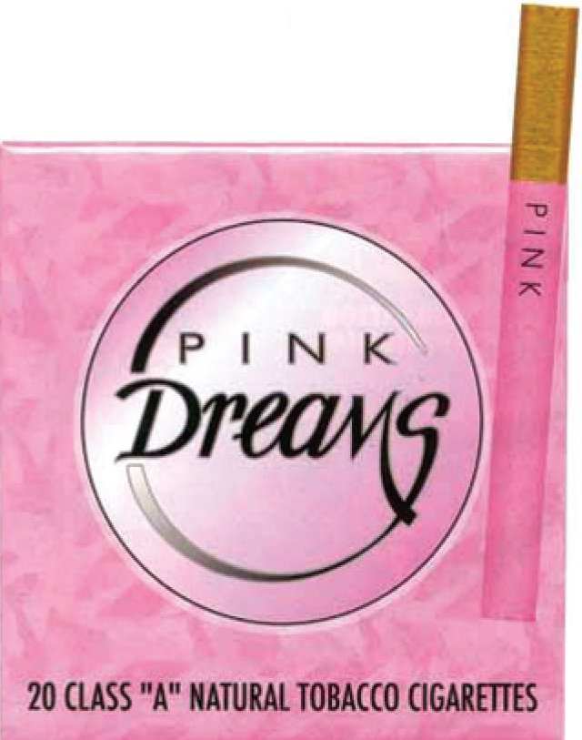 An image of the pack of Pink Dreams Cigarettes.