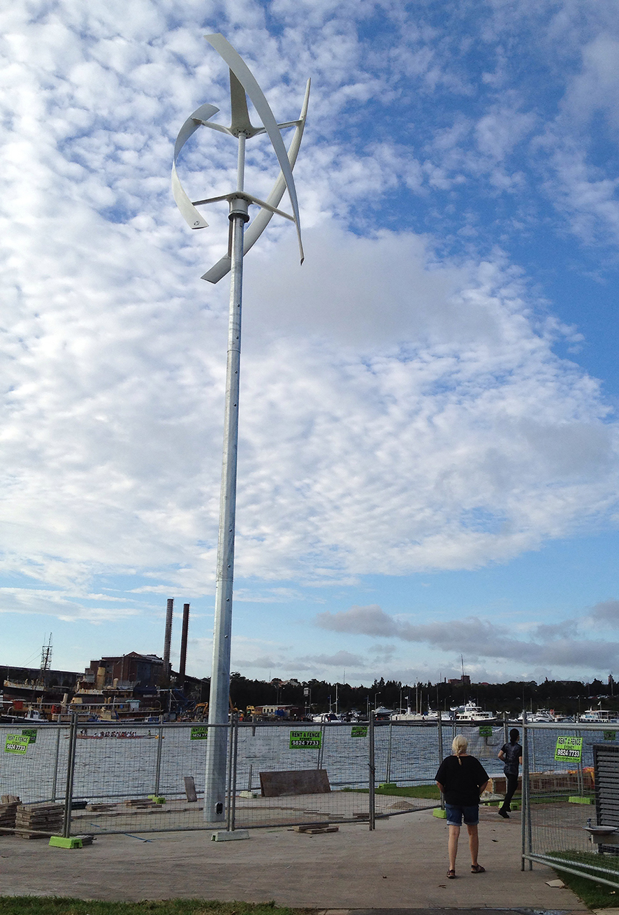 A micro-turbine at Jubilee Park in Glebe, New South Wales, Australia.