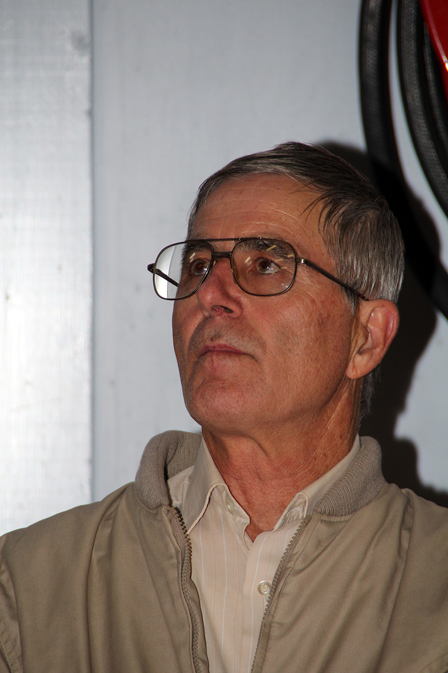 A photo of David Mortimer that was featured in the King Island Courier, a Tasmanian newspaper.