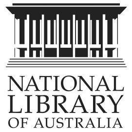 A black and white National Library of Australia logo