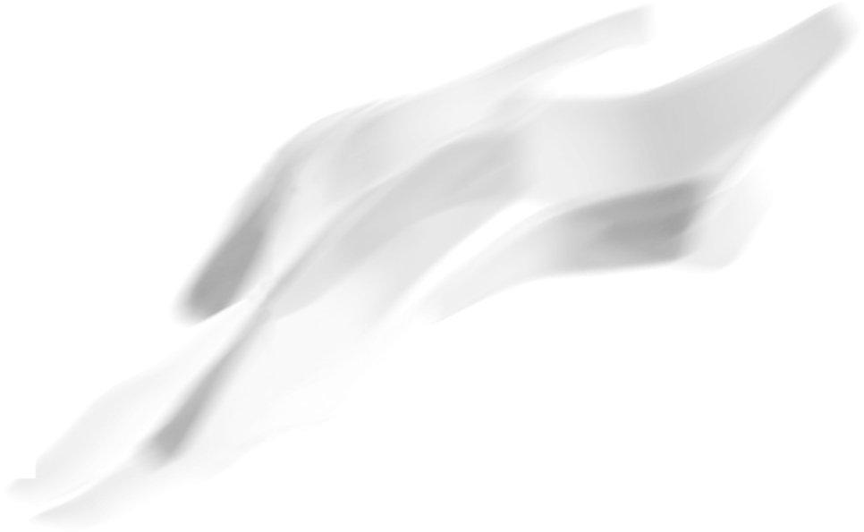 An abstract grey shape.