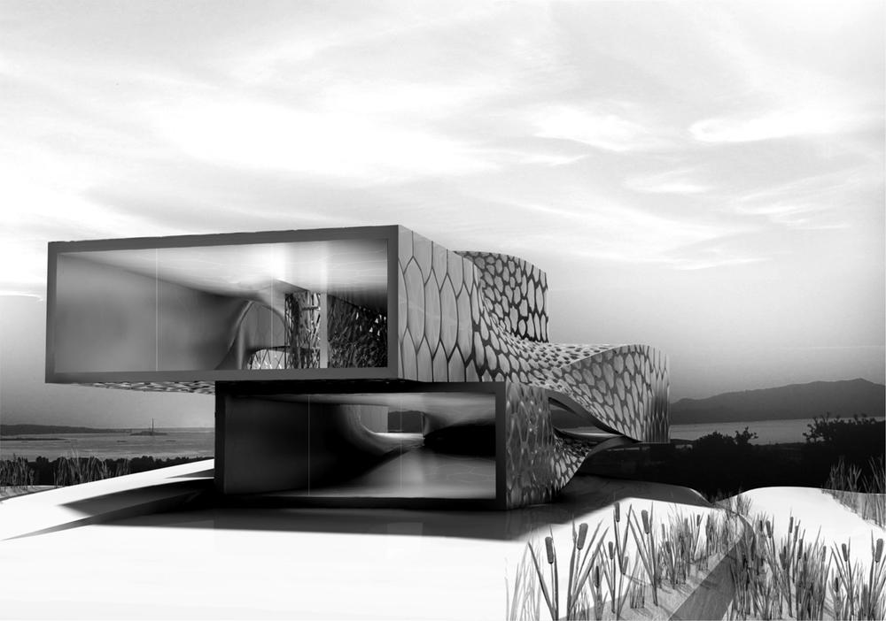 An artwork of a jellyfish house.