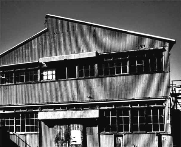 A black and white photograph of the Naval Architects Drawing Offices.