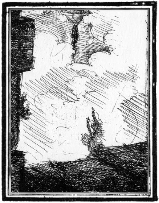 A sketch of a windy night.