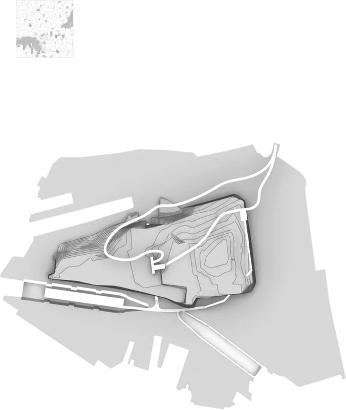 Abstract model of Cockatoo Island.