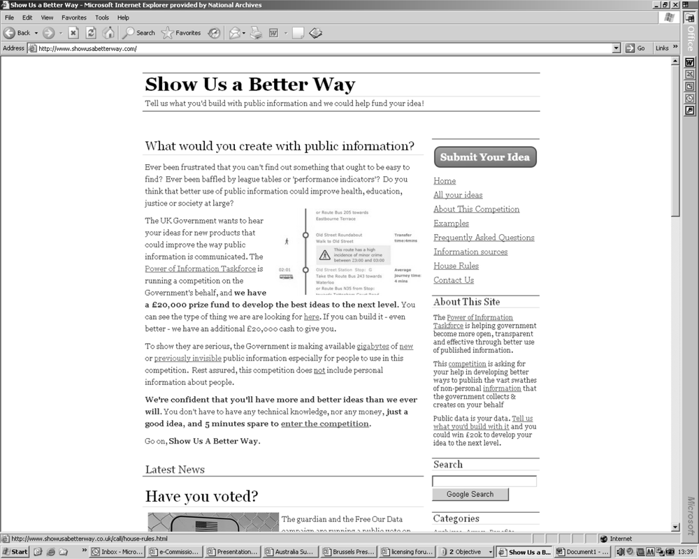 Screenshot of a web page titled Show Us A Better Way.