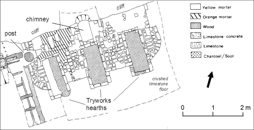 Map of Bather beach tryworks.
