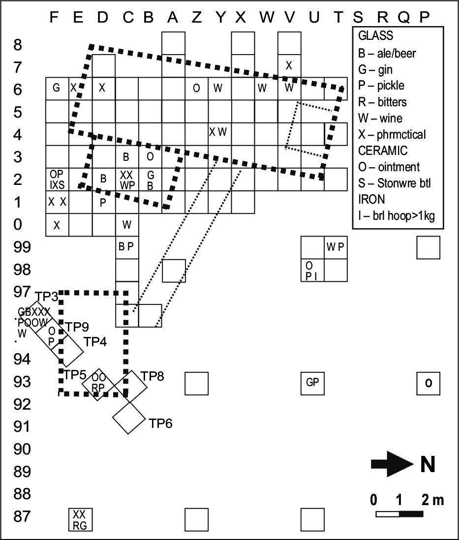 Map of vessels,