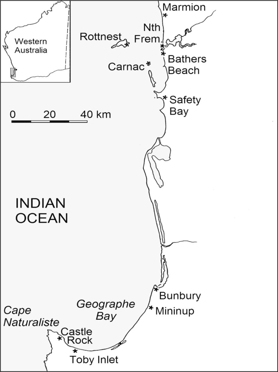 Image of Lower West Coast Sites.