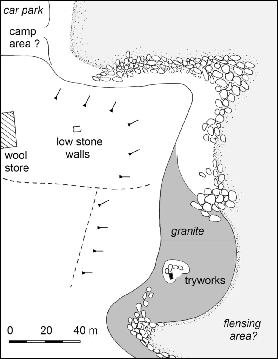 Map of Cape Riche Site plan.