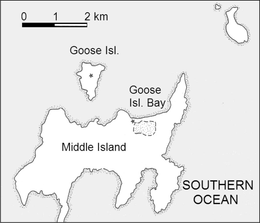 Map of Middle Island