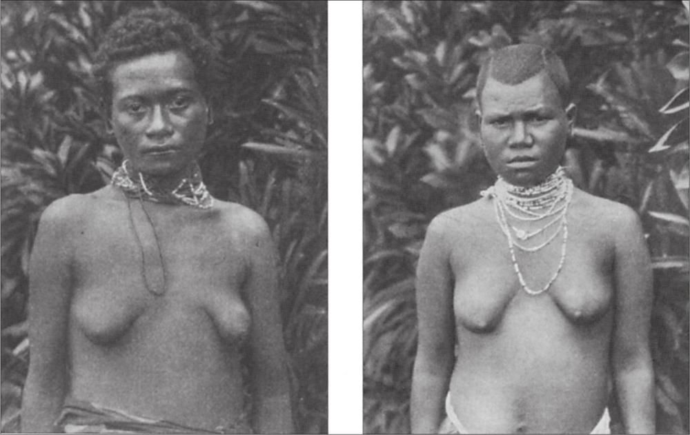 Black and white image of women posing for the camera.