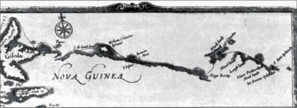 Map of Nova Guinea.