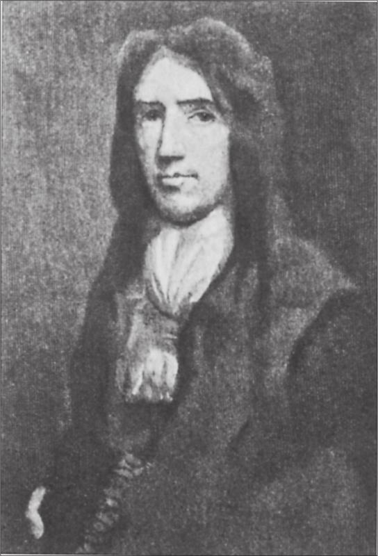 Black and white image of a portrait of William Dampier.